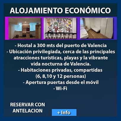 Hostal barato para grupos cerca del puerto de Valencia