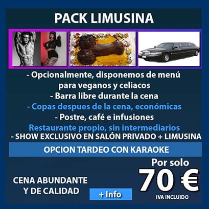 Alquiler de limusina y cena para despedidas en Valencia
